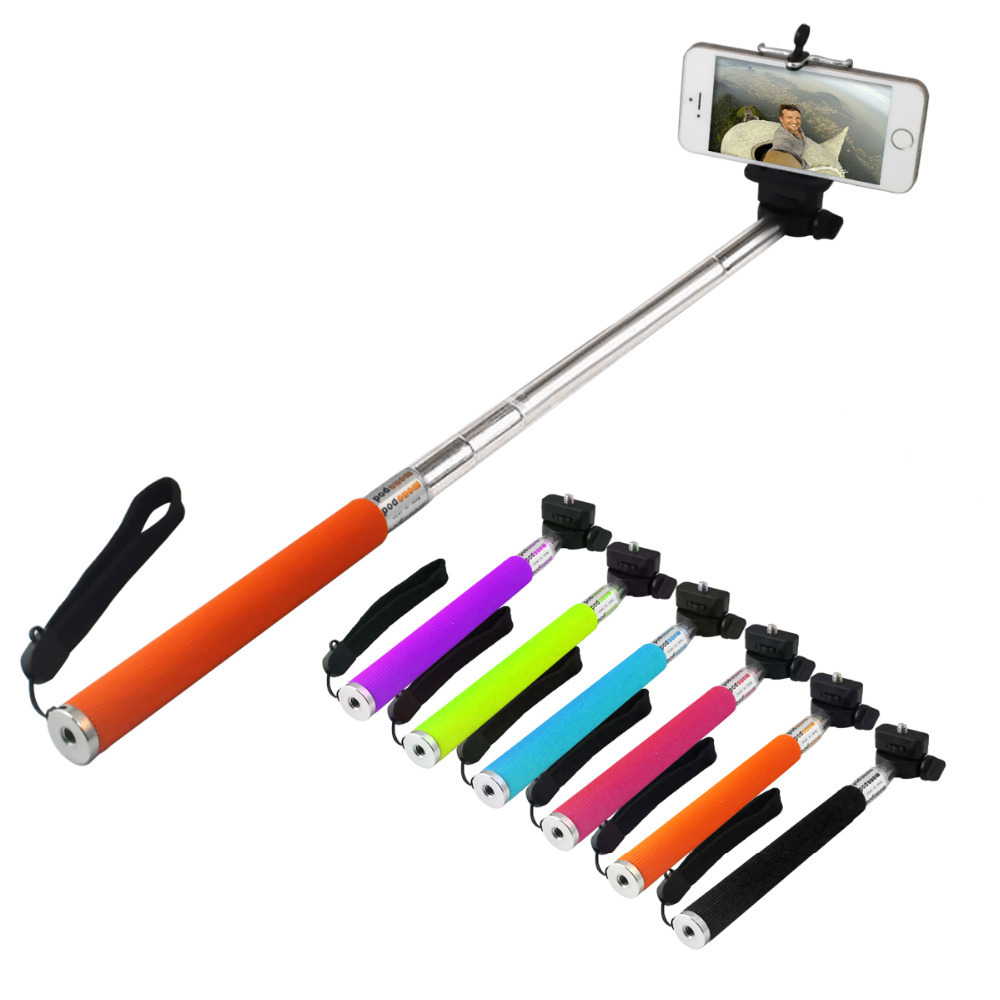 Extendable-Self-Portrait-Selfie-Handheld-Stick-Monopod-font-b-Tripod-b-font-With-cellphone-Adjustable-Clip